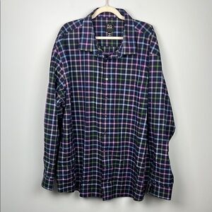 Jos A Bank 4X men’s big & tall plaid long sleeve button down